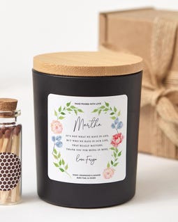 Personalised Soy Wax Candle with Message