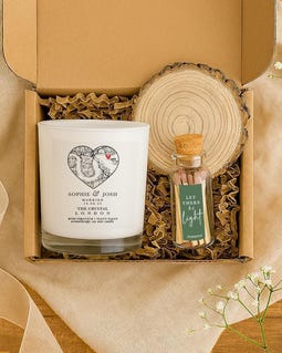 Personalised Map Soy Candle Set