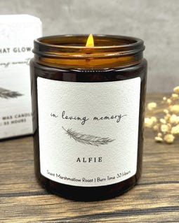 Personalised Remembrance Scented Candle