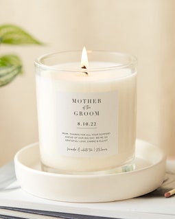 Mother of the Groom Personalised Candle