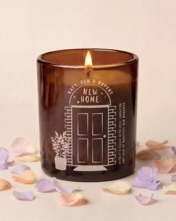 Personalised New Home Soy Candle