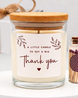 Thank You Hand-Poured Soy Candle