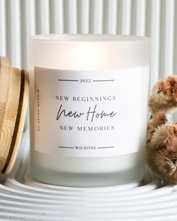 Personalised Housewarming Soy Candle