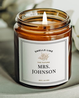 Personalised Engagement Candle