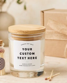 Personalised Soy Wax Candle
